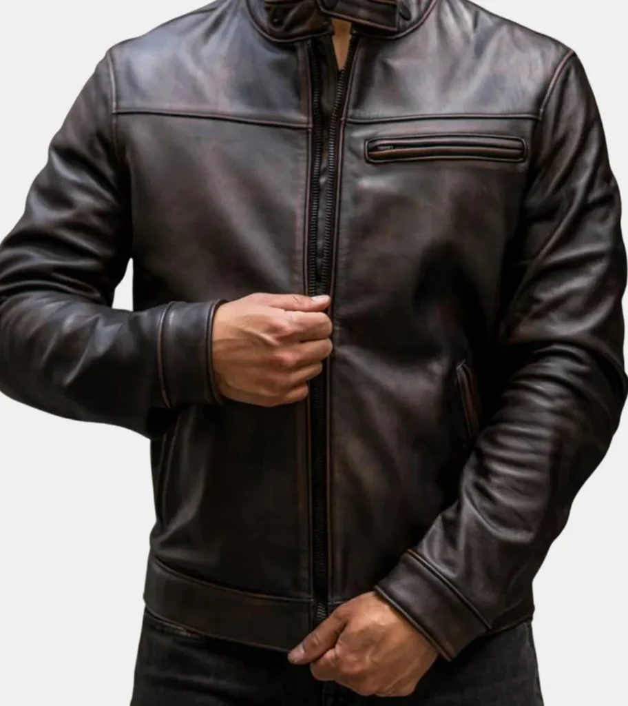 Marlyn Frontier Rugged Leather Jacket
