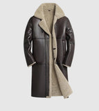 Nordic Shearling Leather Coat