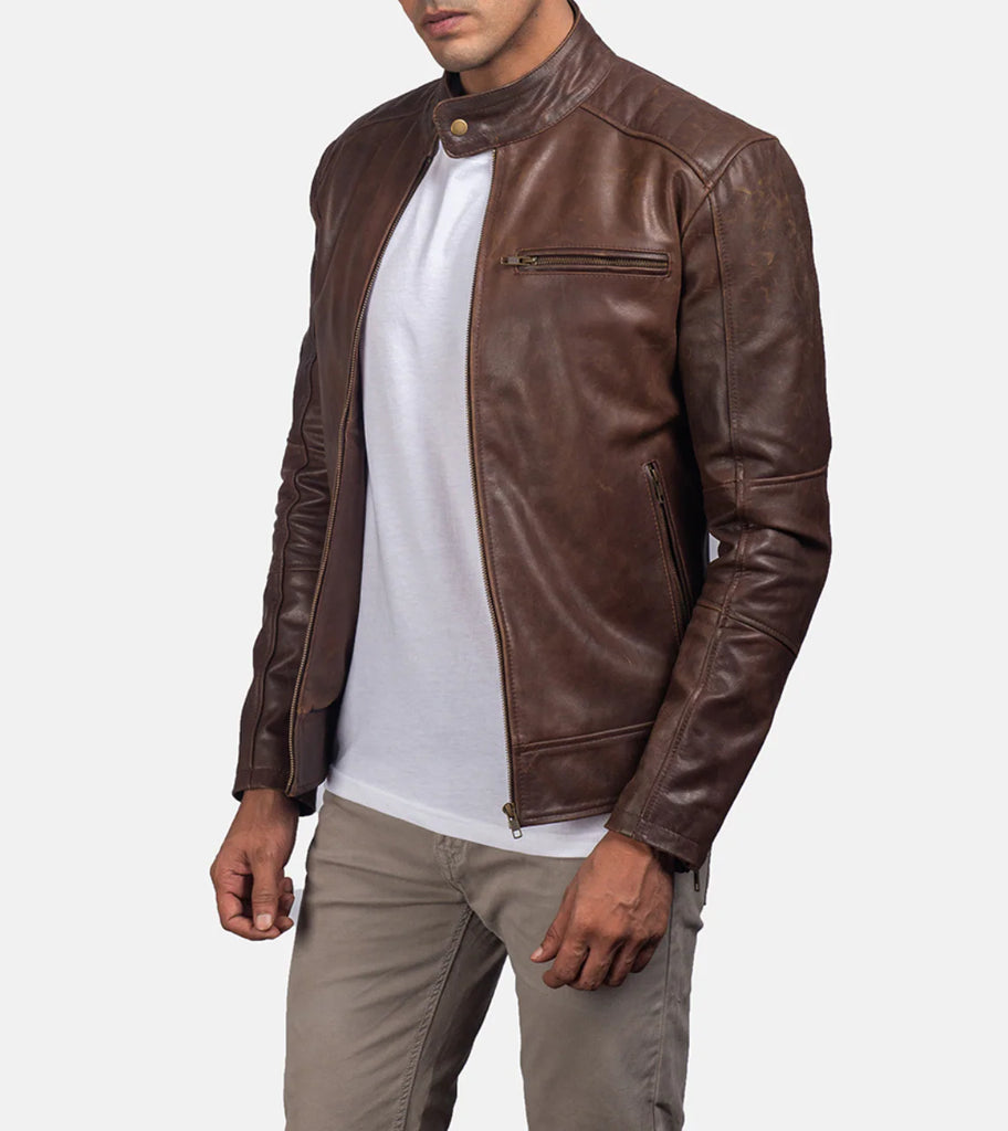 Vincent Classic Brown Leather Jacket