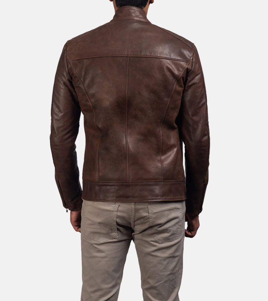 Vincent Classic Brown Leather Jacket
