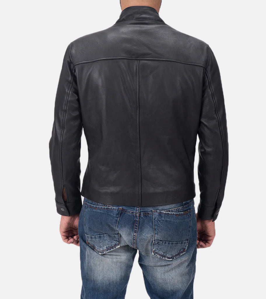 Blanche Matte Men's Biker Leather Jacket
