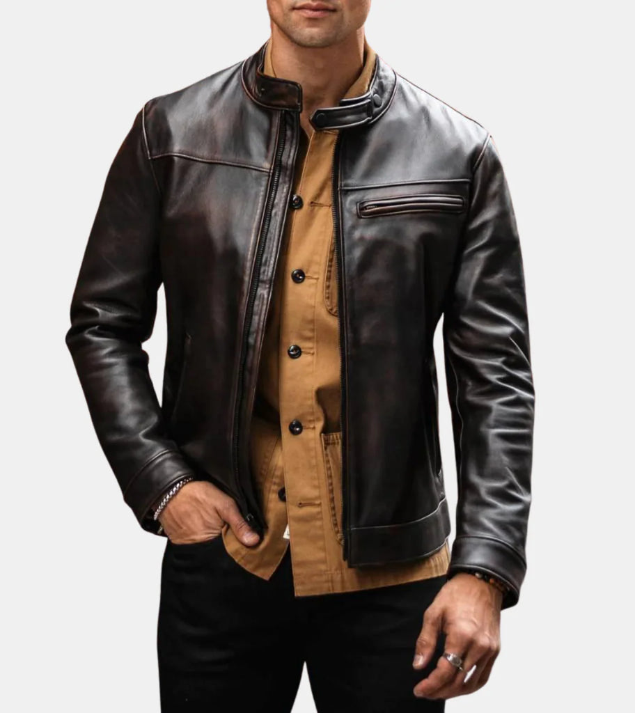 Marlyn Frontier Rugged Leather Jacket