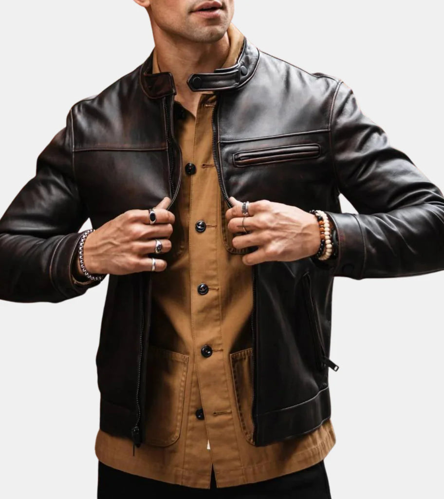 Marlyn Frontier Rugged Leather Jacket