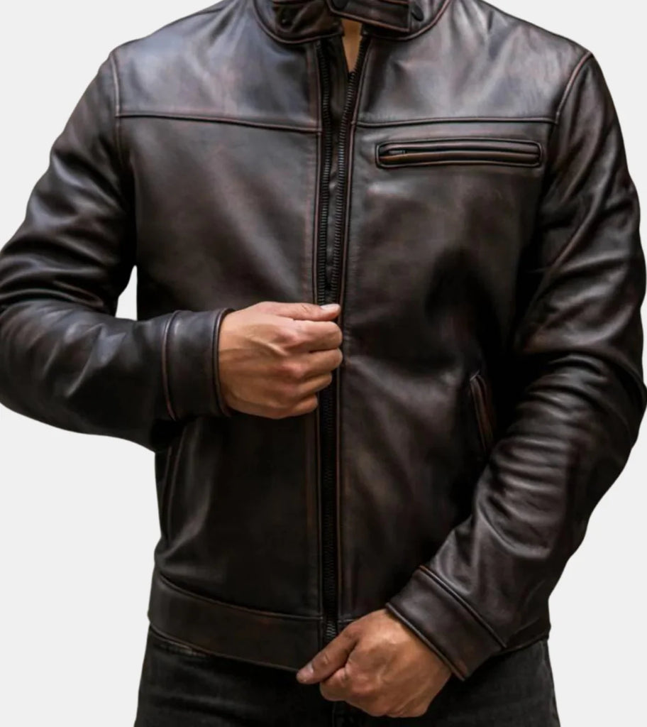 Marlyn Frontier Rugged Leather Jacket