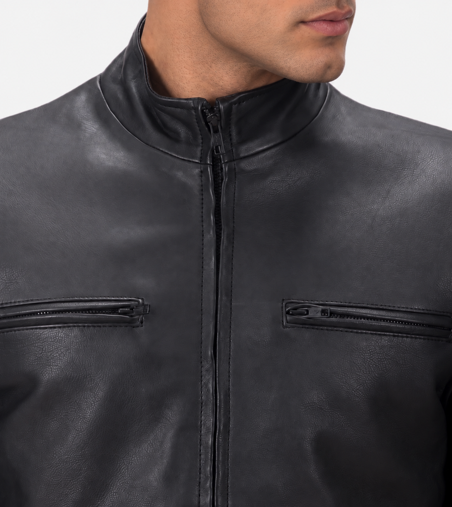 Blanche Matte Men's Biker Leather Jacket