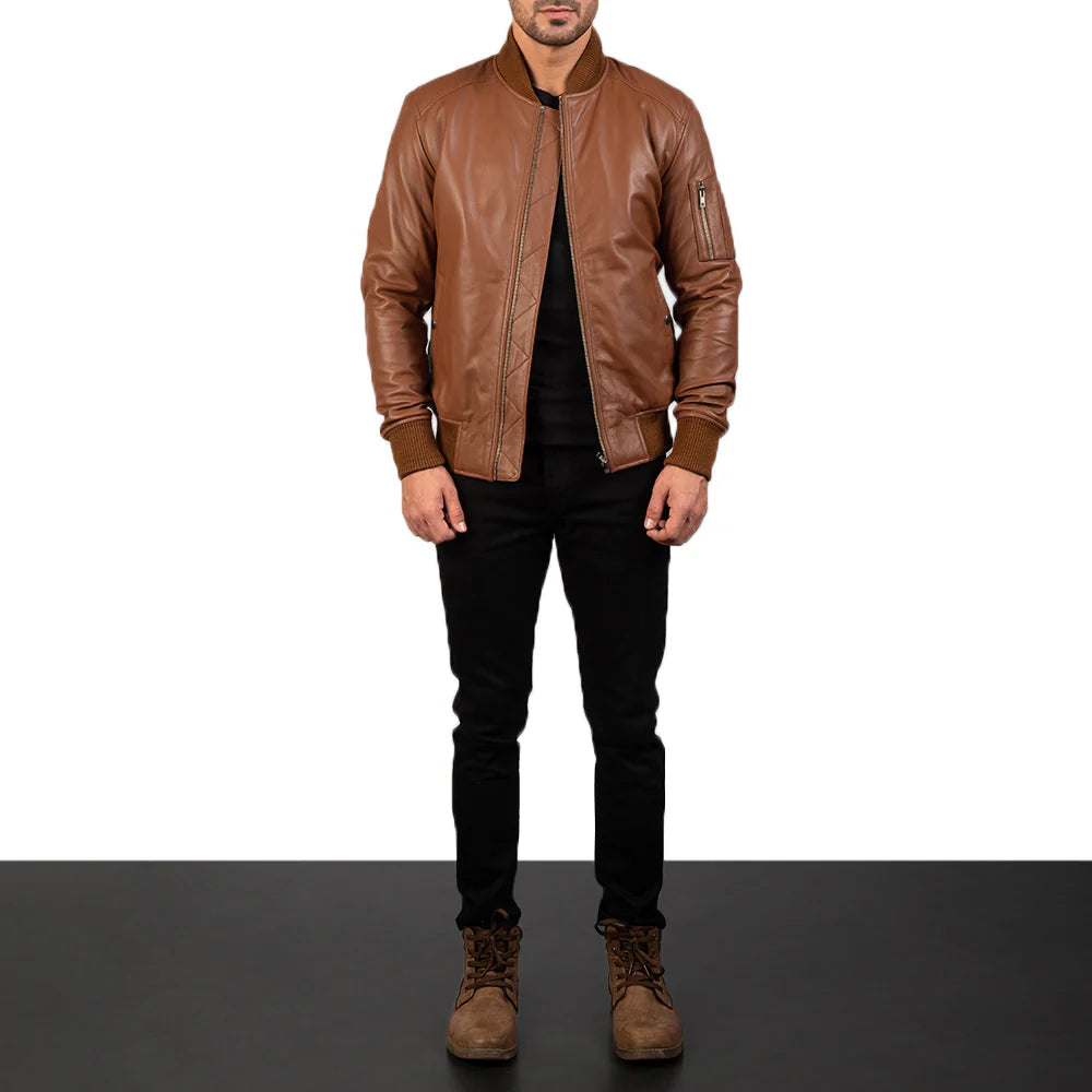 Heritage Whiskey Bomber Jacket