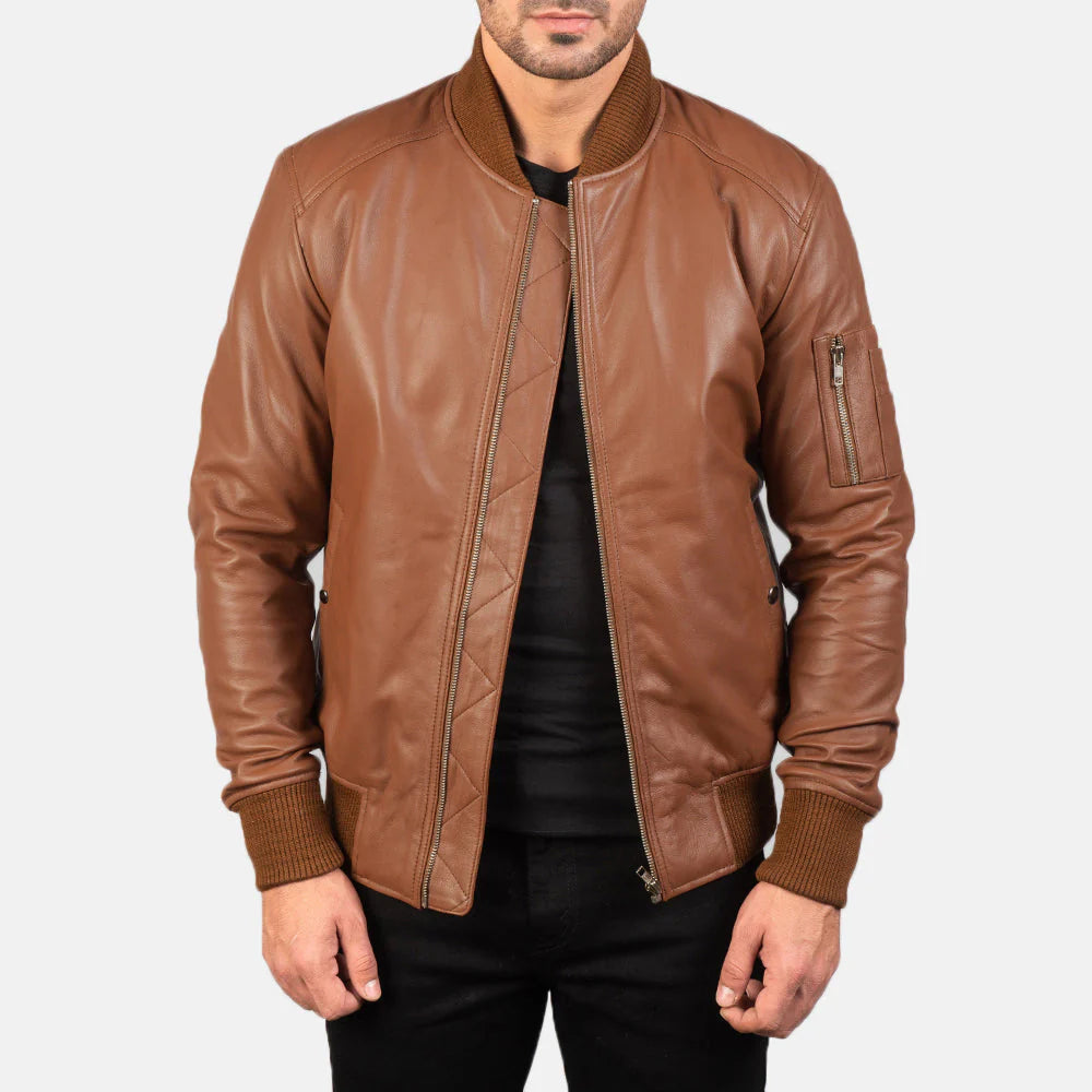 Heritage Whiskey Bomber Jacket