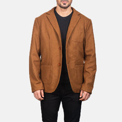 Heritage Sandstone Wool Blend Blazer