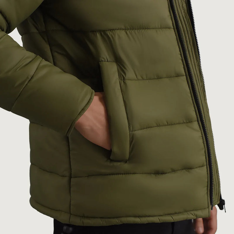 Forest Sentinel Hooded Puffer Jacket