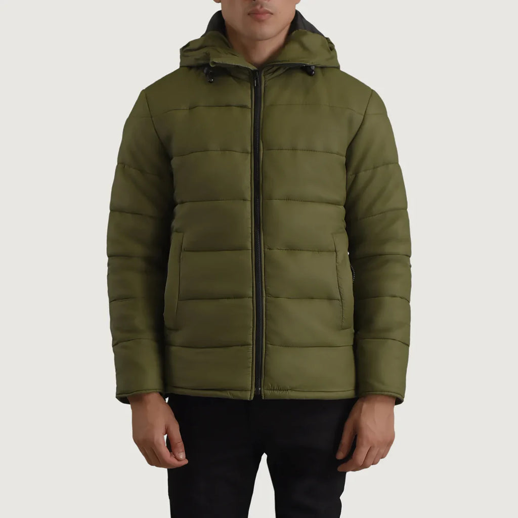 Forest Sentinel Hooded Puffer Jacket