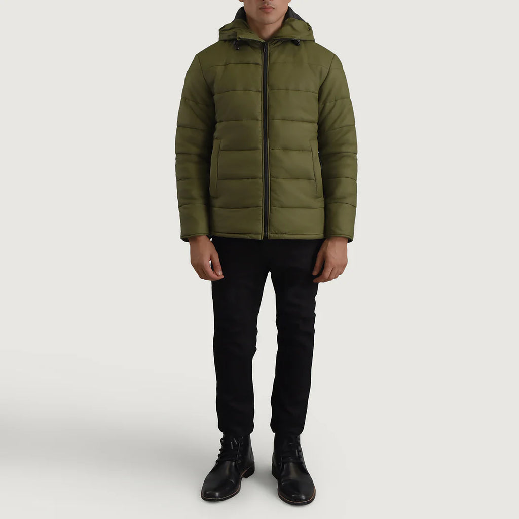 Forest Sentinel Hooded Puffer Jacket