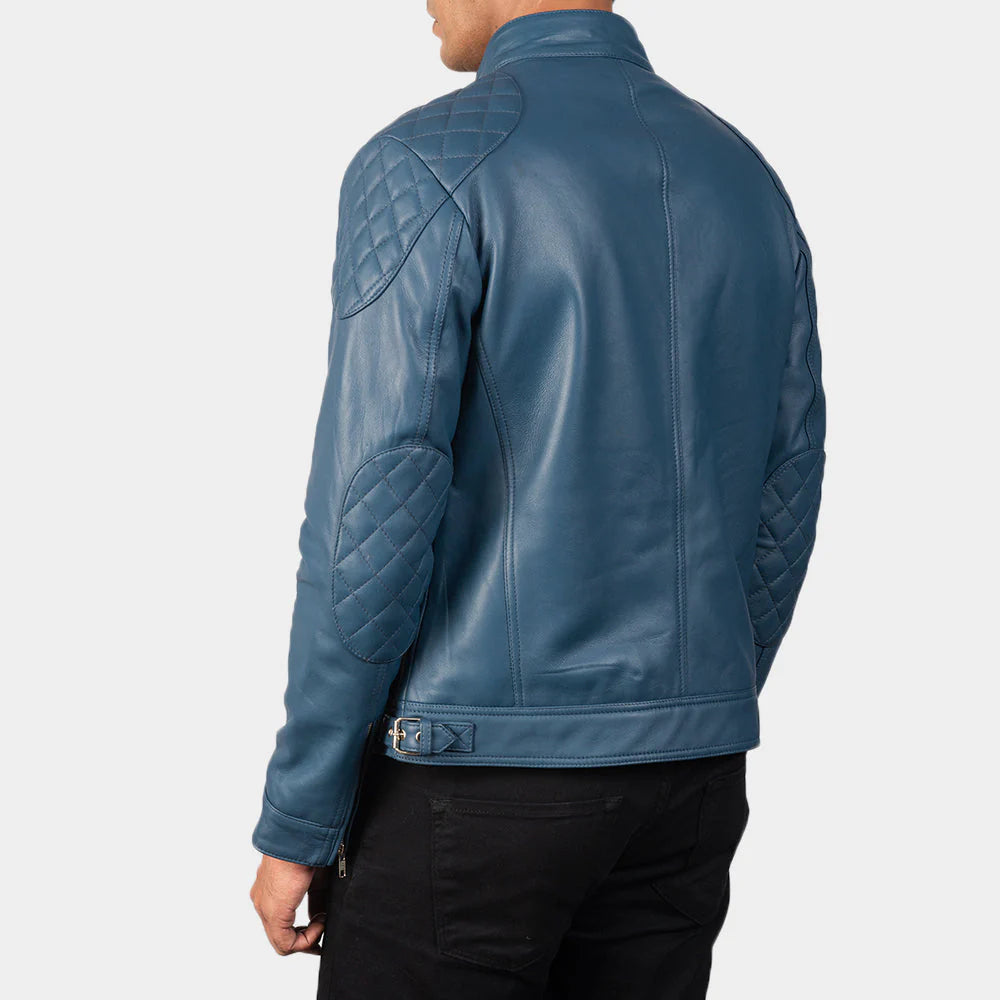 Gatsby Blue Biker Jacket