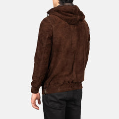Mocha Ridge Suede Pullover Jacket