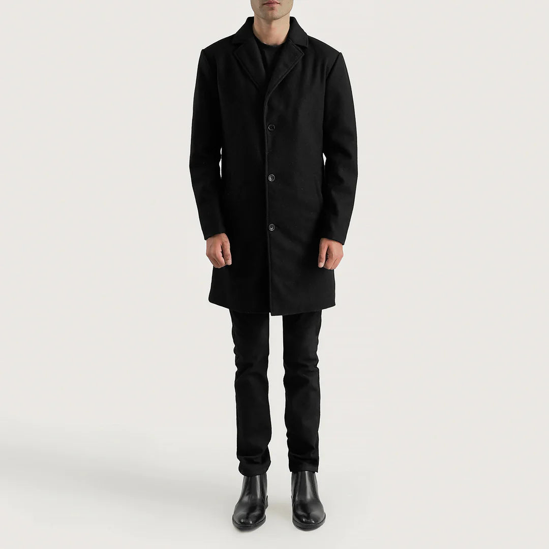 Charcoal Sentinel Wool Coat