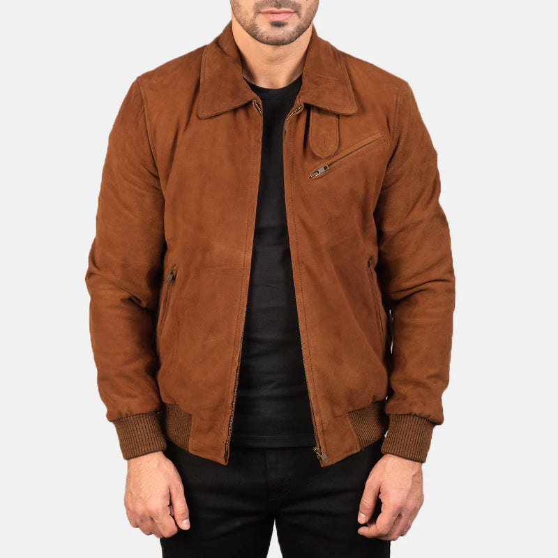 Tomchi Suede Bomber Jacket