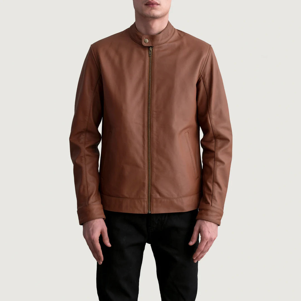 Zen Matte Brown Biker Jacket