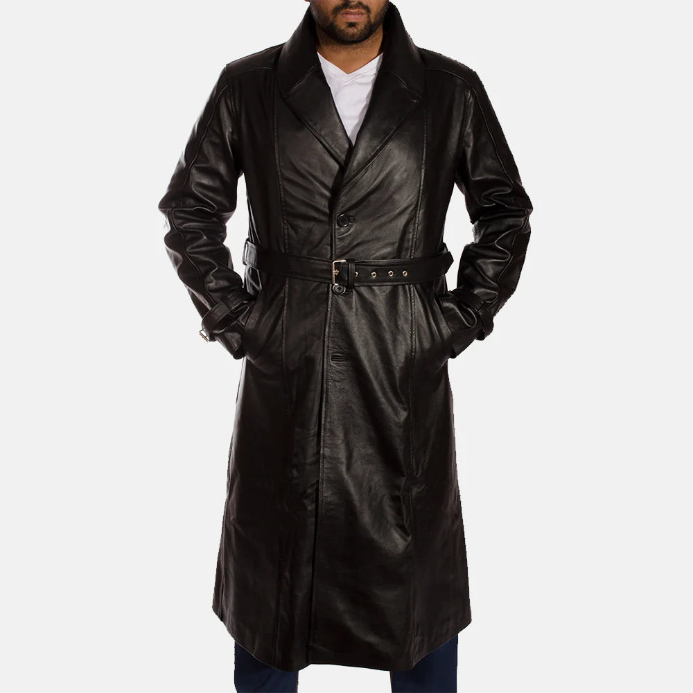 Hooligan Black Trench Coat