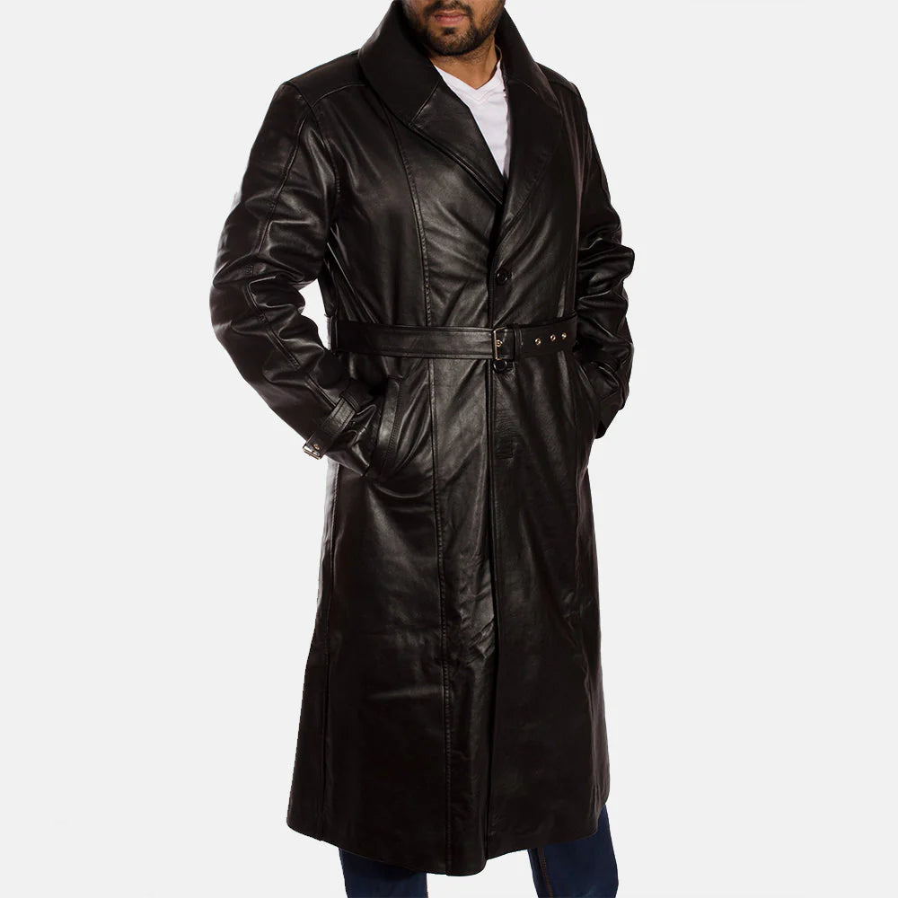 Hooligan Black Trench Coat