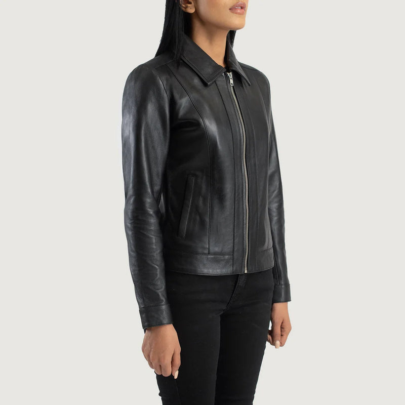 Midnight Vixen Classic Leather Jacket