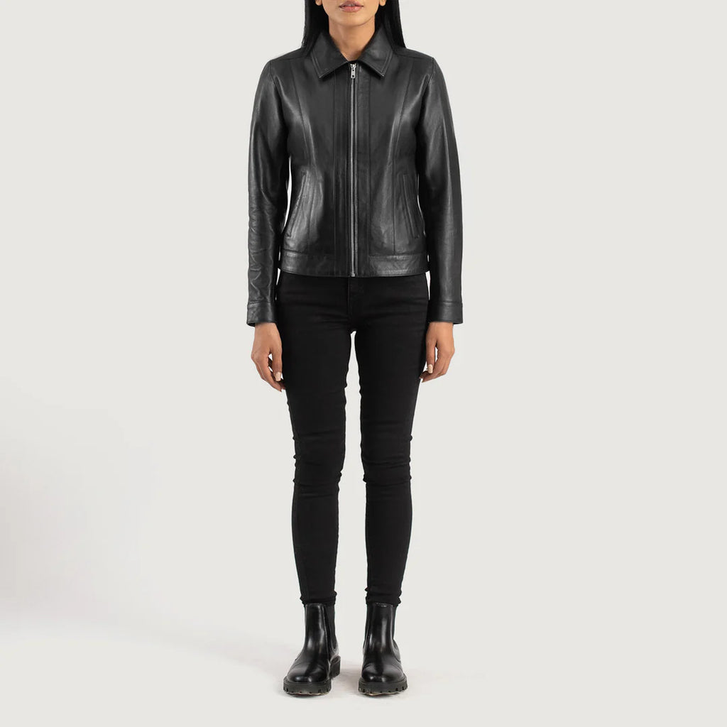 Midnight Vixen Classic Leather Jacket