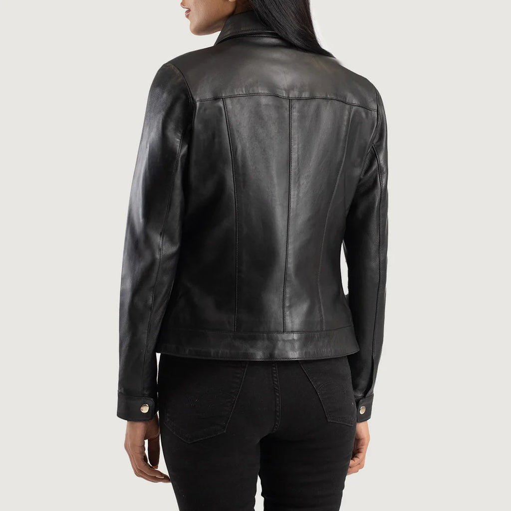 Midnight Vixen Classic Leather Jacket