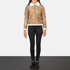 Saddle Ridge Distressed Leather Bomber Jacket