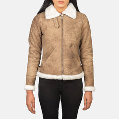 Saddle Ridge Distressed Leather Bomber Jacket
