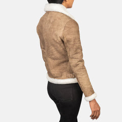 Saddle Ridge Distressed Leather Bomber Jacket