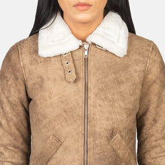 Saddle Ridge Distressed Leather Bomber Jacket
