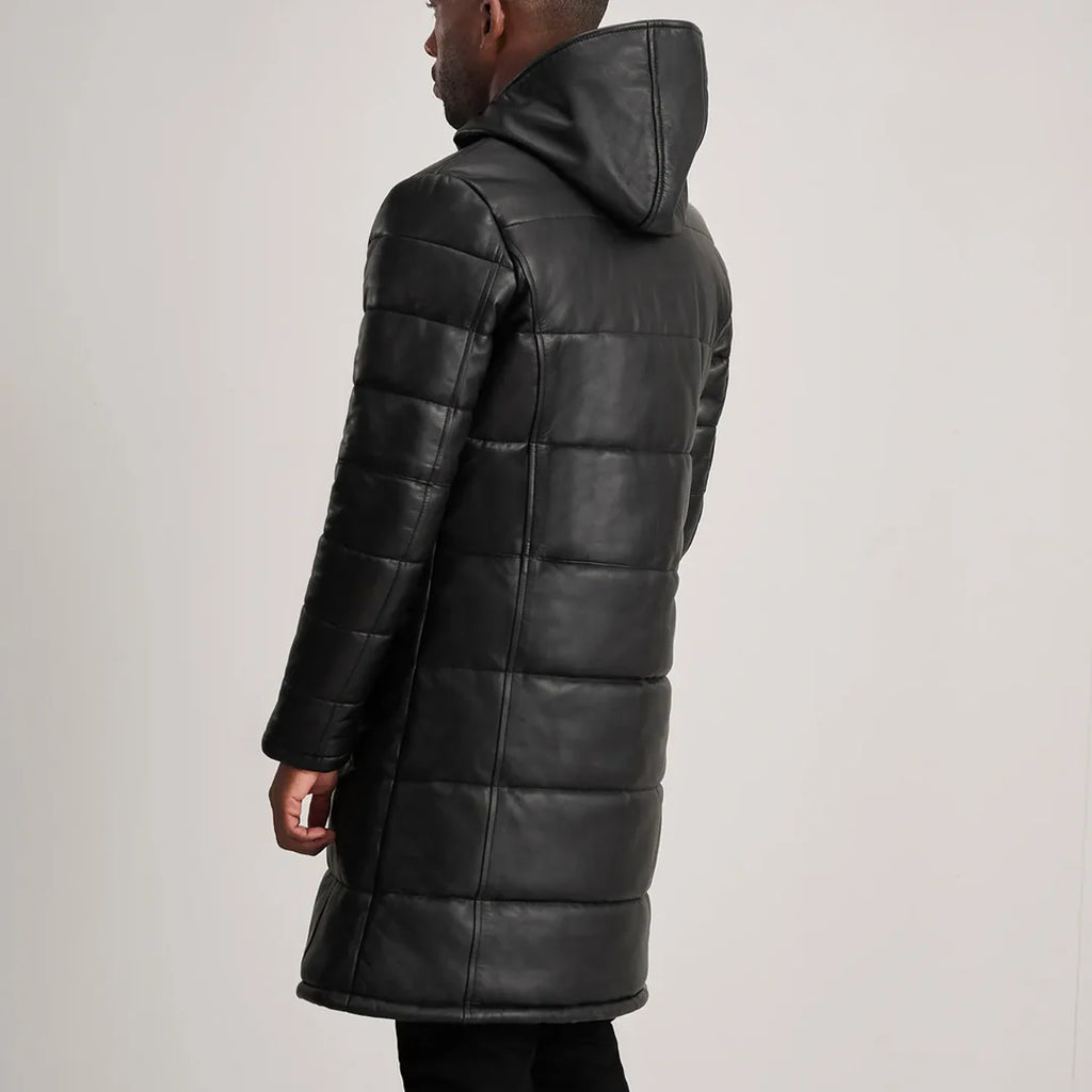 Floyd Black Hooded Puffer Coat