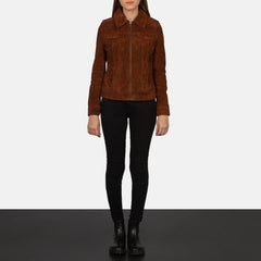 Saddle Peak Suede Trucker Jacket