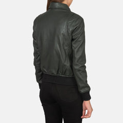 Willow Glen Leather Bomber Jacket